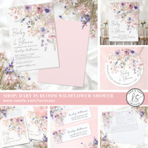 Wildflower Baby In Bloom Floral Baby Shower