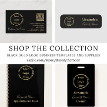 Black Gold Logo Business Templates and Supplies