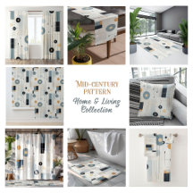 Pastel Colors Mid-century Geometric Pattern