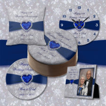 Bold Damask 45th Wedding Anniversary Collection