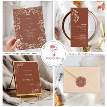 Terracotta Gypsophila Wedding