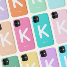 Colour Pop Monogram Phone Cases