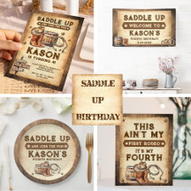 Western Saddle Up Cowboy Birthday Collection