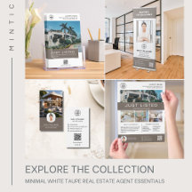 Minimal White Taupe Real Estate Agent Essentials