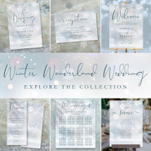 Winter Wonderland Wedding Invitation Suite