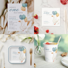 One Silly Goose Boy 1st Birthday Party