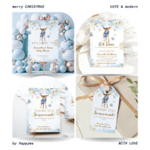 Oh Deer Winter Baby Boy Shower