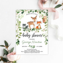 Woodland baby shower