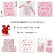 Holiday Scribble Illustration Doodle Collection