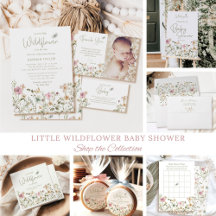 Little Wildflower Girl's Baby Shower Collection
