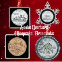 State Quarters Keepsake Ornaments