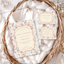 Cottage Garden Antique Baby Shower