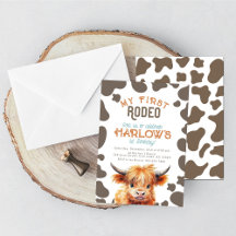 Highland Cow Rodeo Birthday