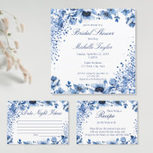 Chinoiserie Blue Bridal Shower Collection