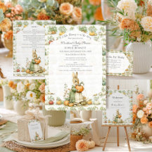 Mom Bunny and pumpkin Baby Shower