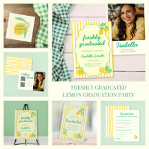 Freshly Graduated Lemon Graduation Party