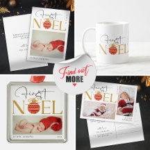 Minimalist First Christmas Baby Photo