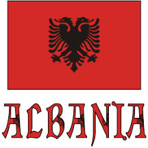 Albanian Flag and Albania