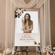 Gorgeous Blush Beige Rose Bridal Shower Collection