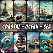 Coastal and Ocean for decoupage