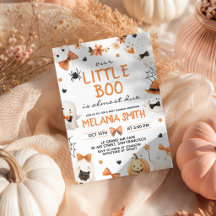Little Boo Is Almost Due Baby Shower Collection