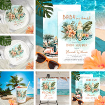 Baby on Board Tropical Surf Neutral Baby Shower