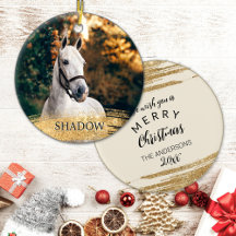Horse lover cowgirl Christmas ornaments