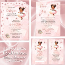 Little Ballerina African American Tutu Baby Shower
