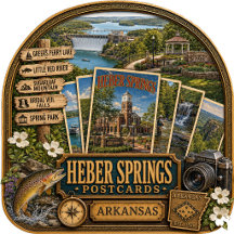 Heber Springs Arkansas Postcards/Gifts