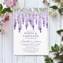 40th Birthday Invitations & Party Invites