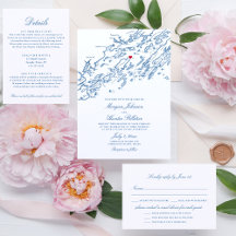 Chebeague Island ME Elegant Navy Blue Wedding