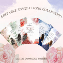 Editable Quinceañera Invitations