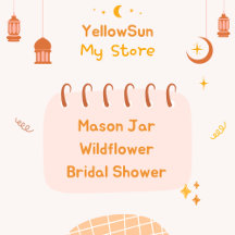 Mason Jar Wildflower Bridal Shower