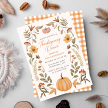 Thanksgiving Invitations 2023