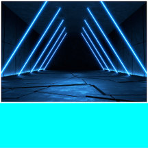 Neon Blue Solid Color Collection