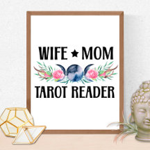 Wife Mom Tarot Reader with Flower Cluster