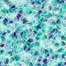 Jewel Blues Leaf Pattern, this design features a b