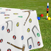 Retro Croquet Preppy Garden Party Picnic 