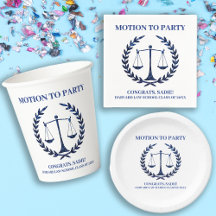 Blue Sparkle Law School Graduation