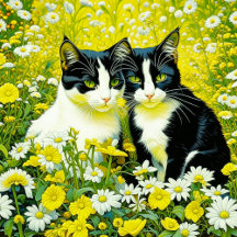 Black and White Tuxedo Cats