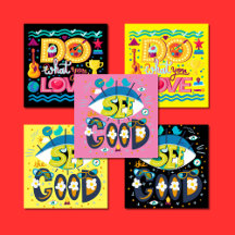 Inspirational Party Napkins Vibrant Collection