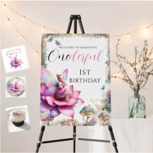 Onederful Fairy Enchanted Forest 1st Birthday