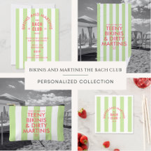 Bikinis And Martinis The Bach Club Cabana Stripe