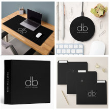 Minimal Monogram Home Office OR Dorm