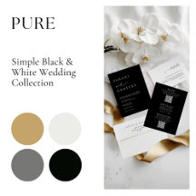 Pure • Simple Modern Delicate Black Calligraphy