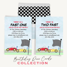 Cute Kids Race Cars Track Whimsical Simple