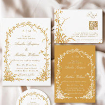 Amber Botanical Arch Garden Fall Wedding Suite