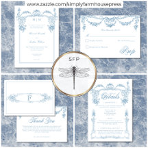 Elegant French Blue Victorian Chinoiserie Wedding