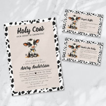 Cute Holy Cow Baby Shower Collection