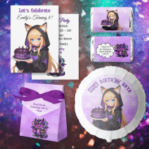 Anime Girl and Dragon Birthday Party